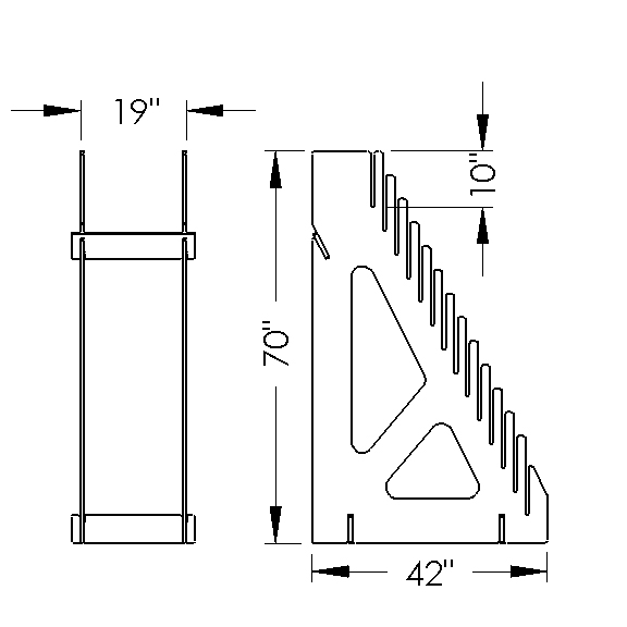 carpet display dimensions